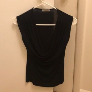 Black scoop neck sleeveless top size Small